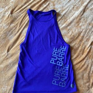 Purple Pure Barre workout tank top or muscle tee